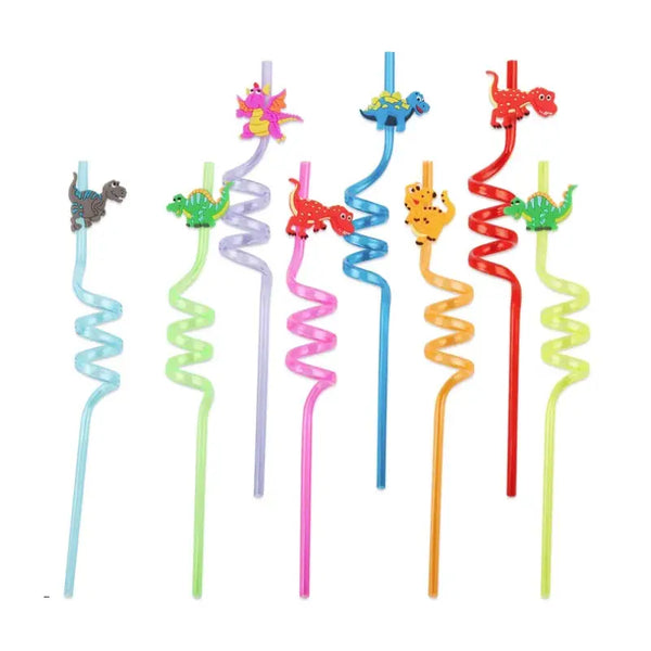 Dinosaur Silly Straws