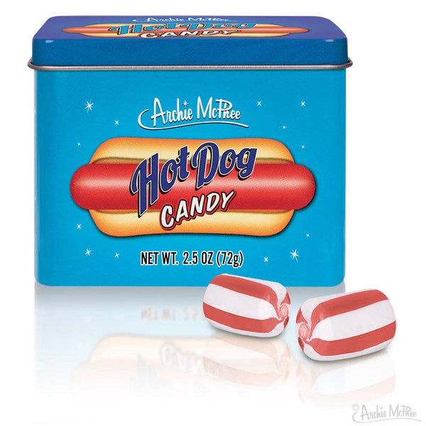 Archie McPhee Hot Dog Candy Tin