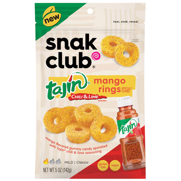 Snak Club Mango Rings with Tajin 5 oz