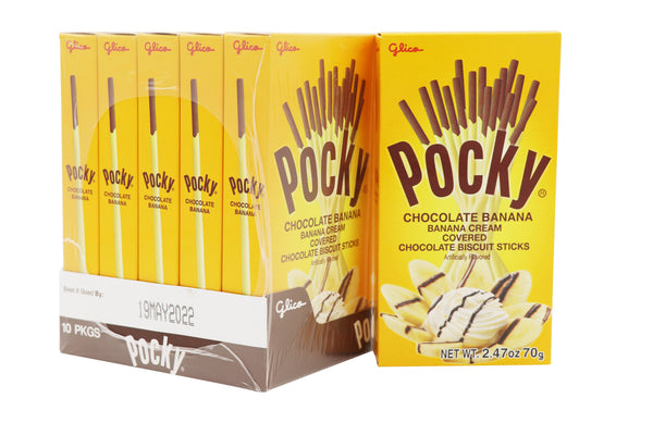 Pocky Banana Cream Covered, 70g, 10ct