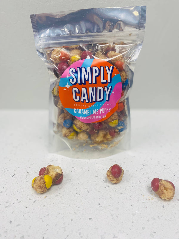 Freeze Dried Caramel Ms Puffs Candy