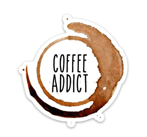 Sarcasm & Caffeine Sticker | Coffee stickers