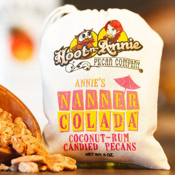 Coconut-Rum Candied Pecans | Annie's 'Nanner Colada | 5 oz.