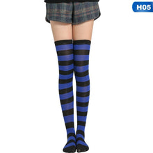 Fashion Cute Women Girls Kawaii Lolita Cotton Long Striped Thigh High Stocking Anime Cosplay Over Knee Socks